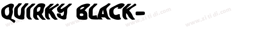 Quirky Black字体转换